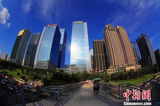 图为重庆金融城景色。　两江新区党工委宣传部供图