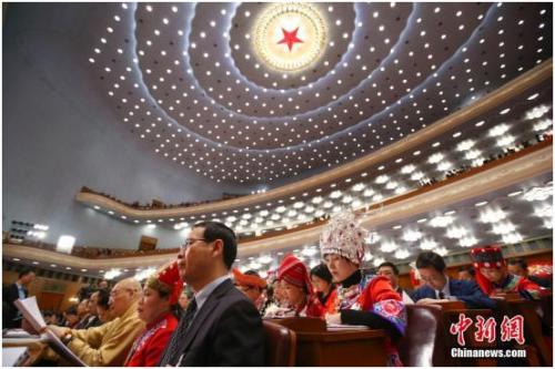 3月5日，十三届全国人大一次会议在北京人民大会堂开幕。