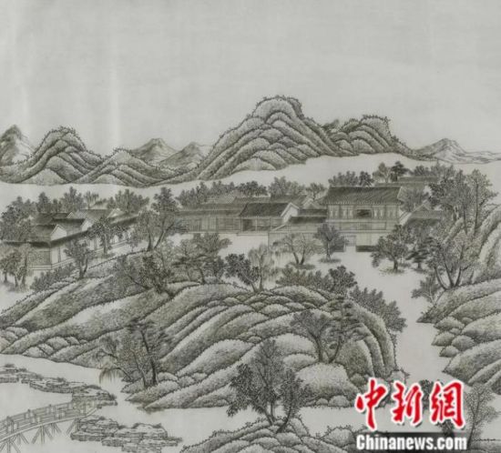 德累斯顿国家艺术收藏馆馆藏的一幅清朝来华的意大利传教士马国贤绘制的反映承德避暑山庄风景的版画,作于1714年。中新社发 德累斯顿国家艺术收藏馆 供图 德累斯顿国家艺术收藏馆馆藏的一幅清朝来华的意大利传教士马国贤绘制的反映承德避暑山庄风景的版画,作于1714年。中新社发 德累斯顿国家艺术收藏馆 供图