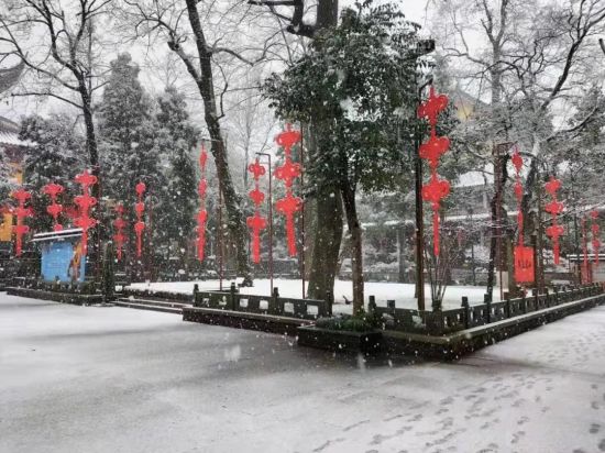 ▲杭州灵隐寺雪景。杭州市佛教协会供图