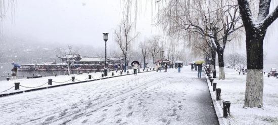 ▲西湖白堤。岳庙管理处供图