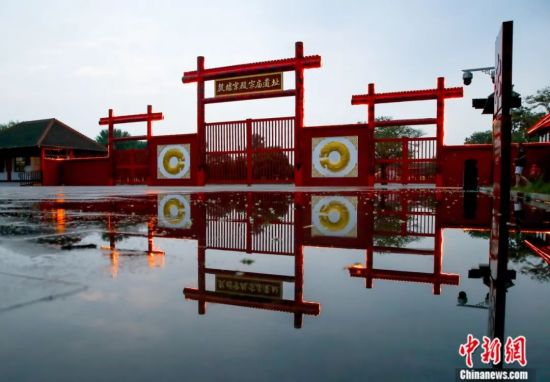 位于黄河流域的安阳殷墟宫殿宗庙遗址。中新社记者 张畅 摄