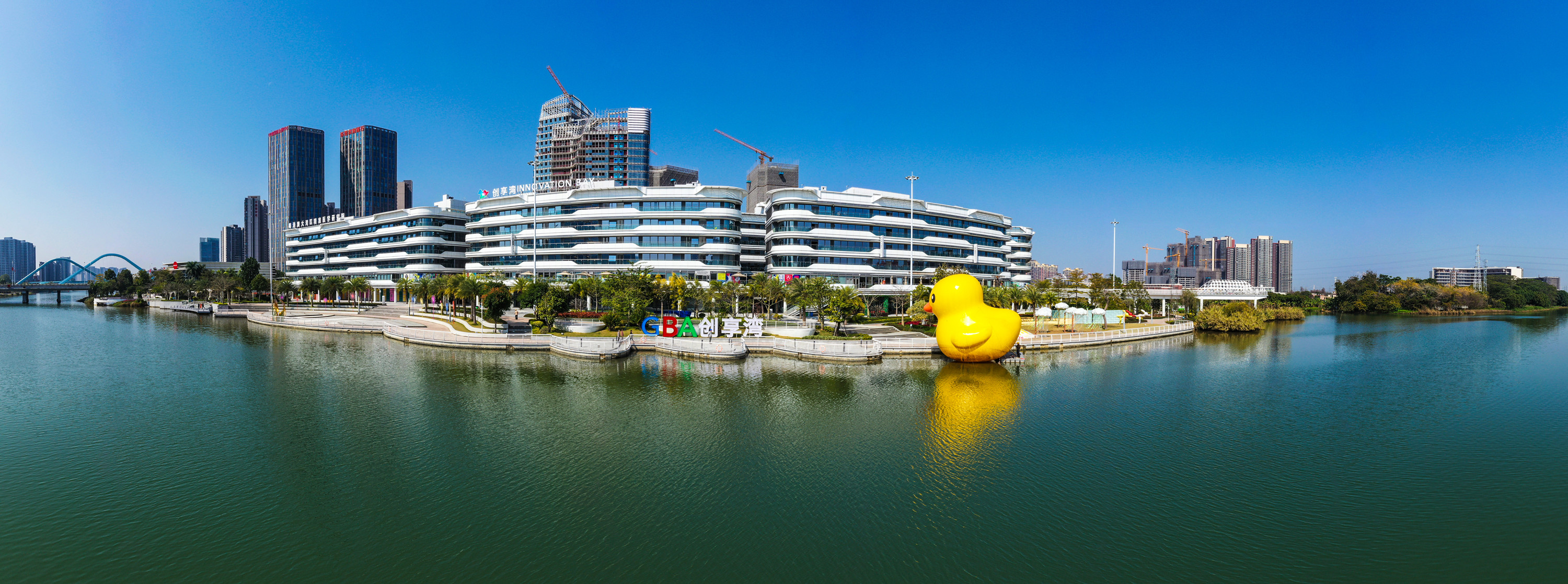 南沙创享湾基地，从2021年7月投用至今，已经引进青创项目近100个。受访者供图