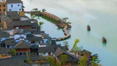 窑湖小镇航拍场景（何江明摄）