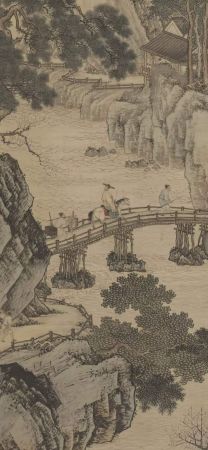 参考文物：明·《春山游骑图》