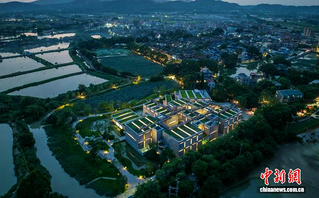 春阳台位于广州市花都区炭步镇塱头村的村口处。(资料图，广州市花都区政府供图)