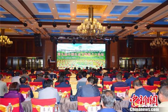8月28日，由中国生态学学会，甘南州委、州人民政府共同主办的第九届中国生态文明腊子口论坛在甘南州合作市举办。图为会议现场。　张佳　摄